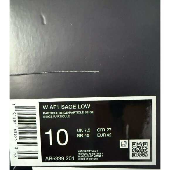 10 WOMEN'S NIKE AIR FORCE SAGE LOW AF1 / AIR FORCE ONE BARELY ROSE AR5339-201 - Picture 12 of 12